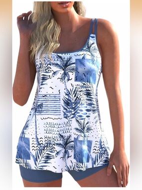 ROSEWE  Tankini Two Piece Bathing Suits With Shorts XXL. 2067/12-2